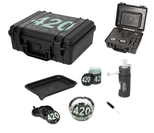 420 Smoke Travel Flight Case - Complete set