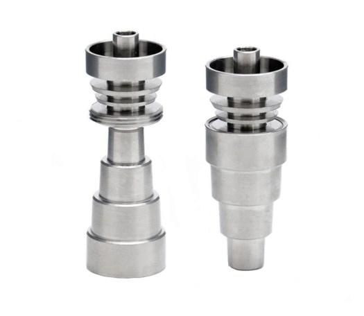 6 in 1 Domeless Titanium Nail + Dab Tool - Waterpijp-bong.nl