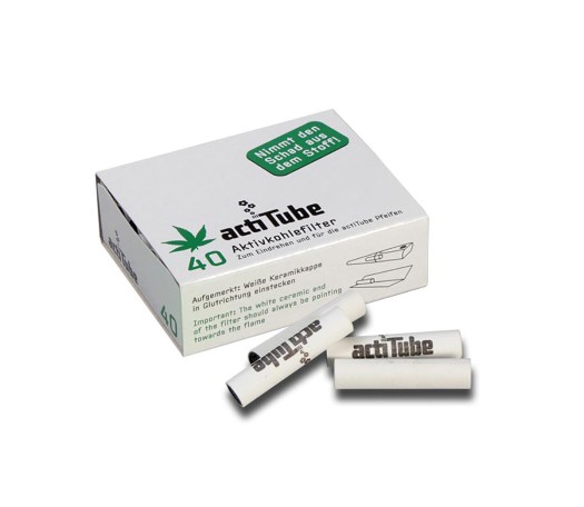 ActiTube Activated Carbon Filters - 40 stuks - Waterpijp-bong.nl