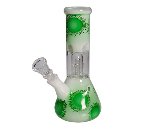 Ameba Green Percolator Ice Bong - Waterpijp-bong.nl