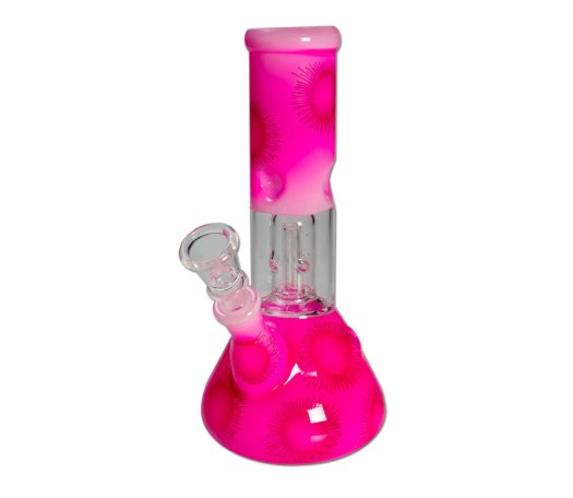 Ameba Pink Percolator Ice Bong - Waterpijp-bong.nl