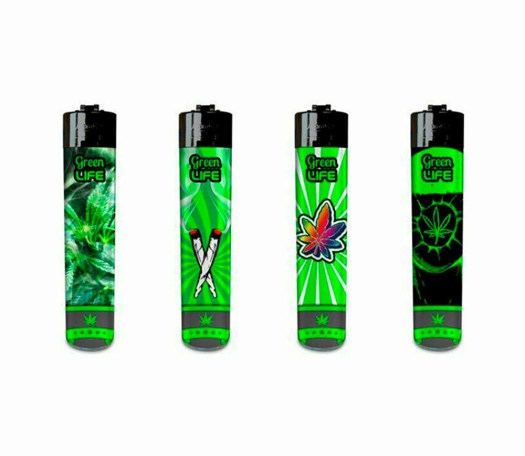 Atomic Fesitval Green Life Aansteker - Waterpijp-bong.nl