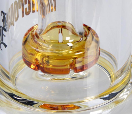 BL Microperc Oil Drum Percolator Bong Amber - Waterpijp-bong.nl