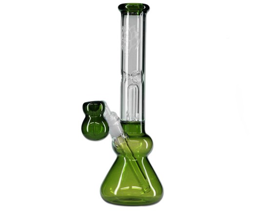 Black Leaf Percolator Pre-cooler Icebong Green - Waterpijp-bong.nl