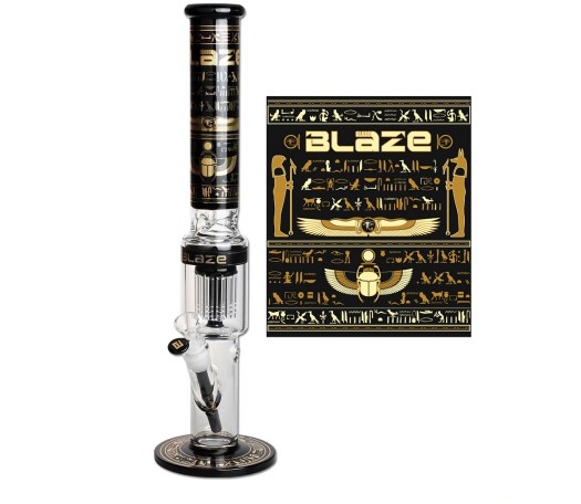 Blaze Egypt Ice Bong with 10-Arm Percolator - Waterpijp-bong.nl