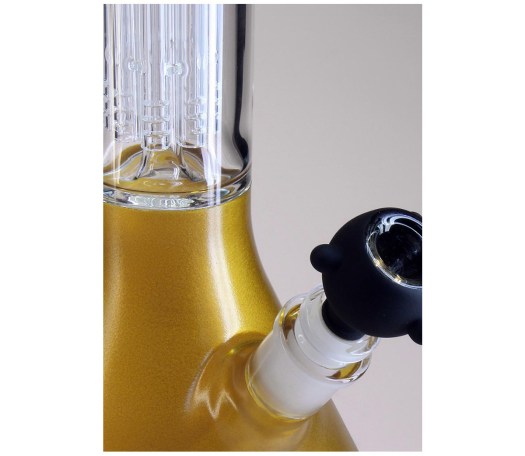 Blaze Glass Percolator Icebong 2x8-Arm gold - Waterpijp-bong.nl