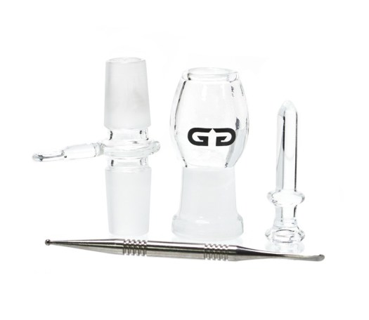 Blue Beaker GG Bong with Luxury leather Case