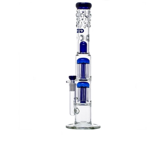 Blue Cane 2x 10-arm Percolator GG Bong