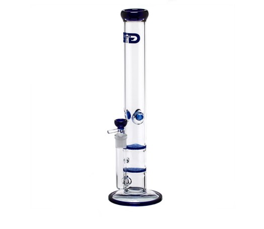Blue Cane 2x Honeycomb Percolator GG Bong
