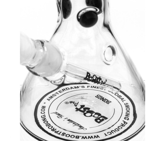 Boost Pro Beaker Black Glass Ice Bong - Waterpijp-bong.nl