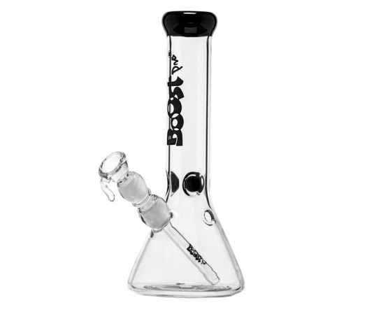 Boost Pro Beaker Black Glass Ice Bong - Waterpijp-bong.nl