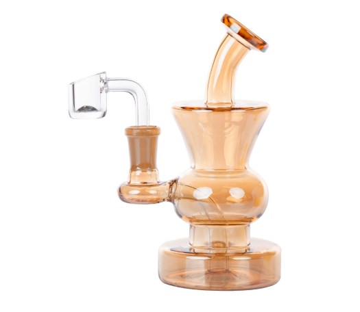 Bronze Gold Dab Bubbler Bong - Limited Edition