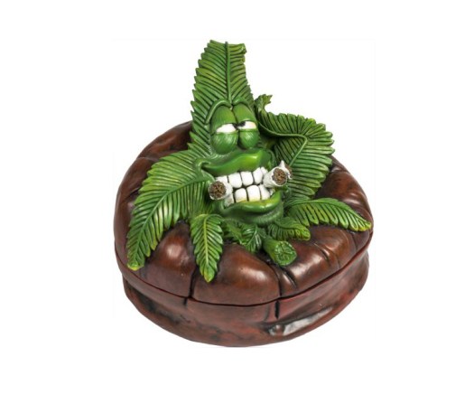 Cannabuds Ashtray Stash Box Pouf Lounge