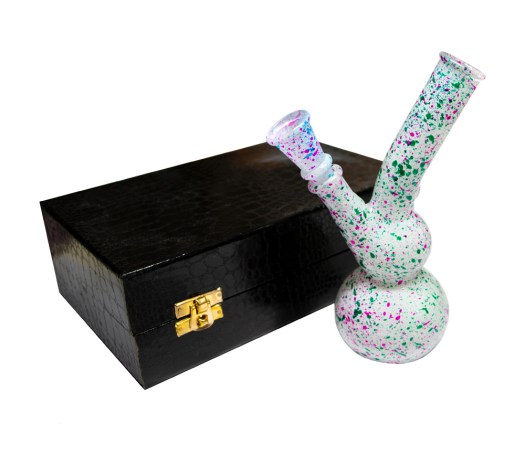 Conical Glass Bong Multi Coloured - Waterpijp-bong.nl