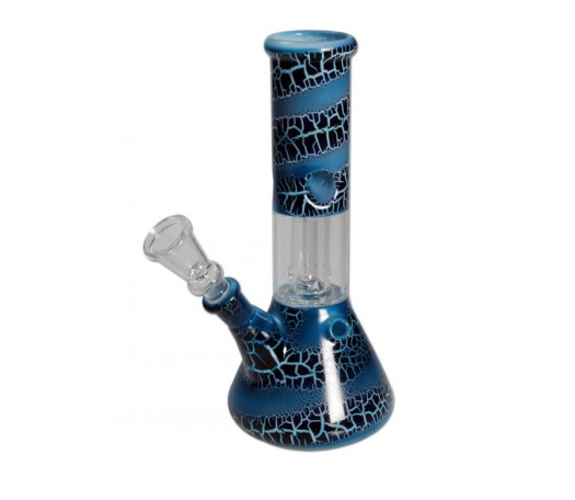 Crunch Glass Dome Percolator Bong Light Blue - Waterpijp-bong.nl