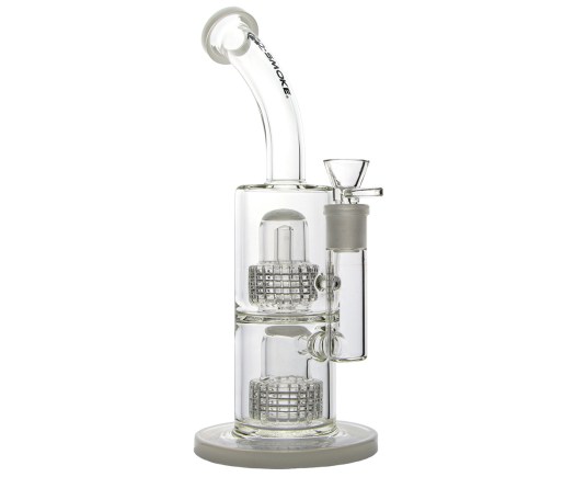 D-SMOKE Atmosphere White Bubbler - Waterpijp-bong.nl