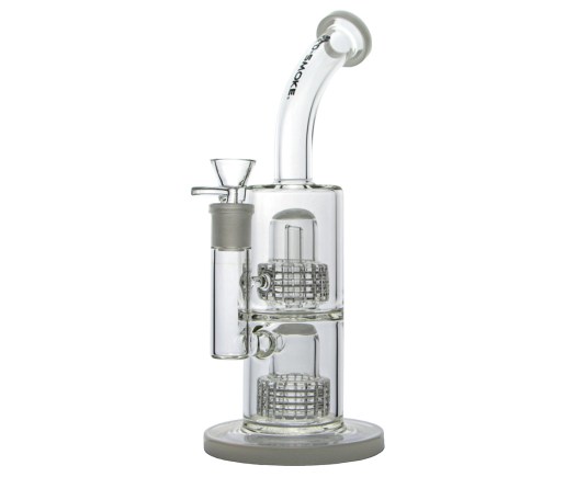 D-SMOKE Atmosphere White Bubbler - Waterpijp-bong.nl