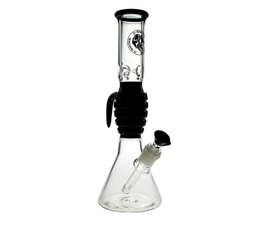 D-SMOKE Grenade Ice Bong - Black