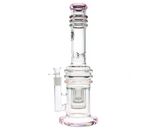 D-SMOKE Massive Triple Honeycomb Bong - Pink