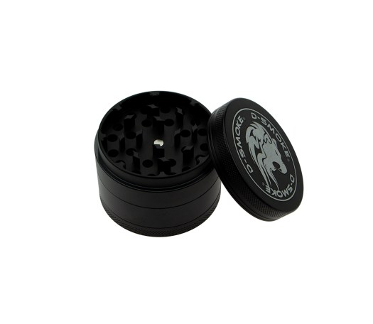 D-SMOKE Matrix Grinder 63 mm Zwart | 4-delige Metalen Grinder