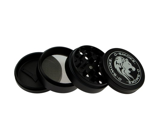 D-SMOKE Matrix Grinder 63 mm Zwart | 4-delige Metalen Grinder