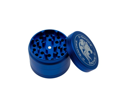 D-SMOKE Matrix Grinder 63 mm Blauw | 4-delige Metalen Grinder