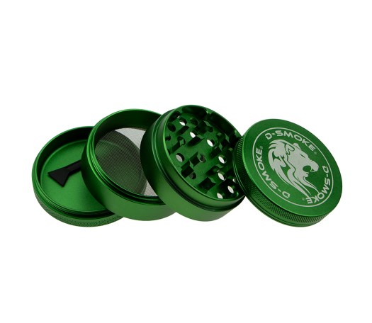 D-SMOKE Matrix Grinder 63 mm Groen | 4-delige Metalen Grinder