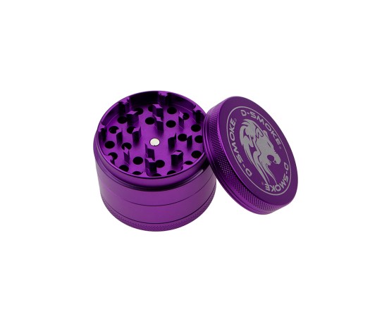 D-SMOKE Matrix Grinder 63 mm Paars| 4-delige Metalen Grinder