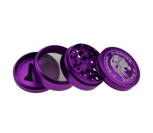 D-SMOKE Matrix Grinder 63 mm Paars| 4-delige Metalen Grinder