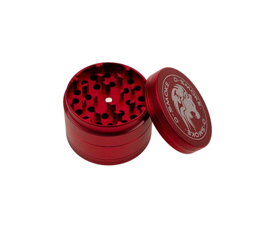 D-SMOKE Matrix Grinder 63 mm Rood | 4-delige Metalen Grinder