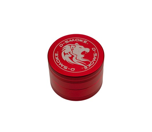 D-SMOKE Matrix Grinder 63 mm Rood | 4-delige Metalen Grinder