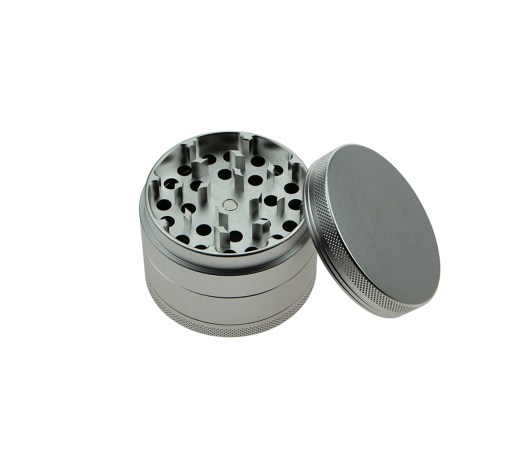 D-SMOKE Matrix Grinder 63 mm Zilver | 4-delige Metalen Grinder