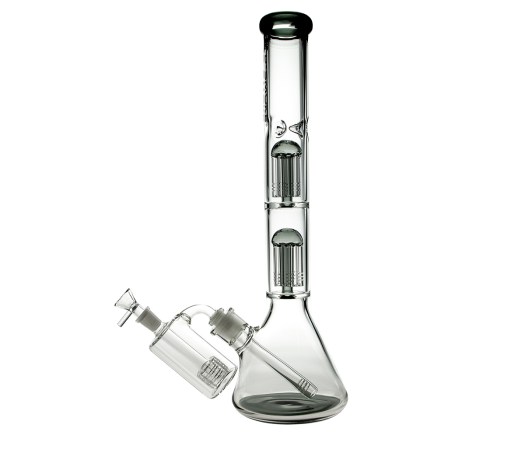 D-SMOKE Oblivion Perc Bong - Smokey Black  + Precooler