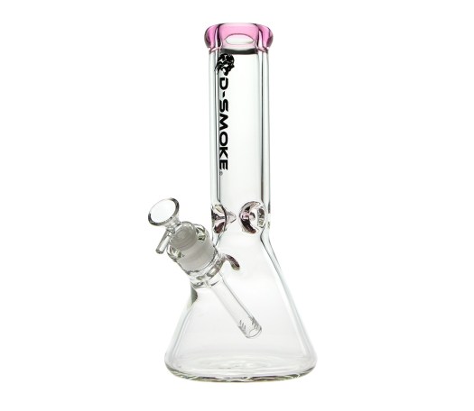 D-SMOKE Pure 9 mm Classic 12 inch Bong - Pink