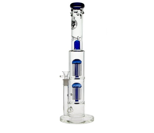 D-SMOKE Stoner Hustler Bong - Blue