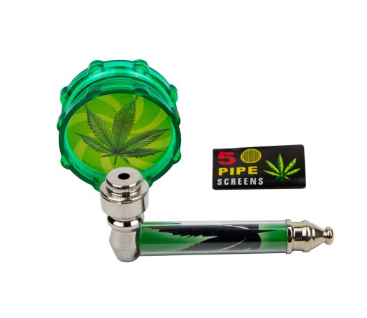 Dreamliner Rasta Leaf Pipe Grinder Giftset - Waterpijp-bong.nl