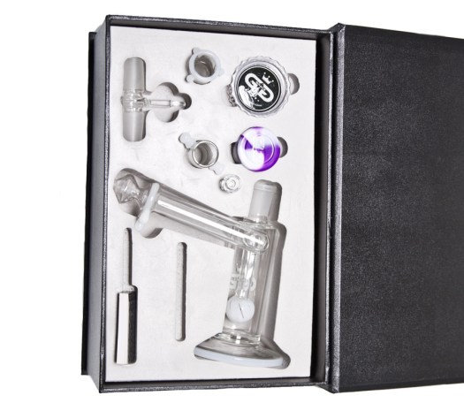 Drips Sidecar Vapor Bubbler with Slitted Ball Perc White - Waterpijp-bong.nl