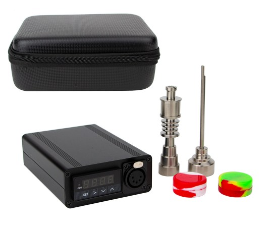Electronic Pulsar Enail Dab Kit in Case met rits