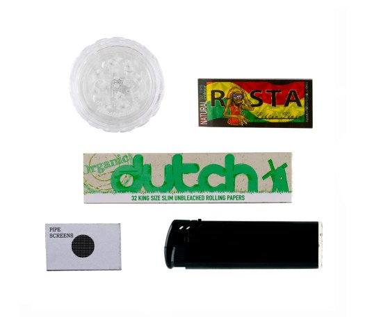 Four Twenty Rasta Saxo Bong Giftset - 6 Delige cadeaubox - Waterpijp-bong.nl