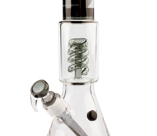 G-Rollz Banksy Graffiti Rude Copper Spiral Perc Bong