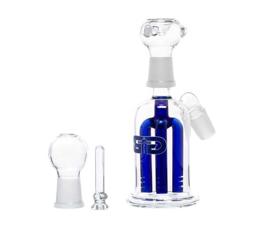 GG Precooler Bowl and Oil Vapor Dome Blue 18.mm