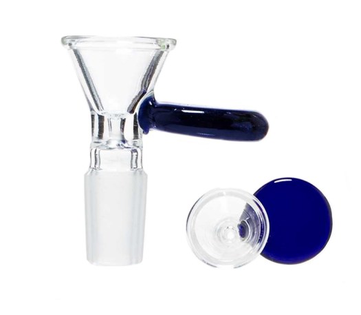 Glass Bowl met Blauw Handvat 14.5 mm