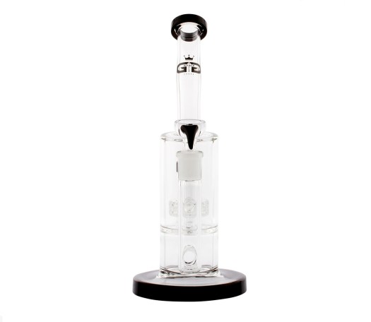 Grace Glass Double Bubble Black 2.0 GGBong - Waterpijp-bong.nl