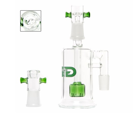Grace Glass OG Cube Precooler Green - Waterpijp-bong.nl