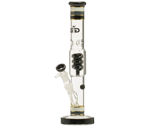 Grace Glass Spiral Perc Bong with real 24k Gold