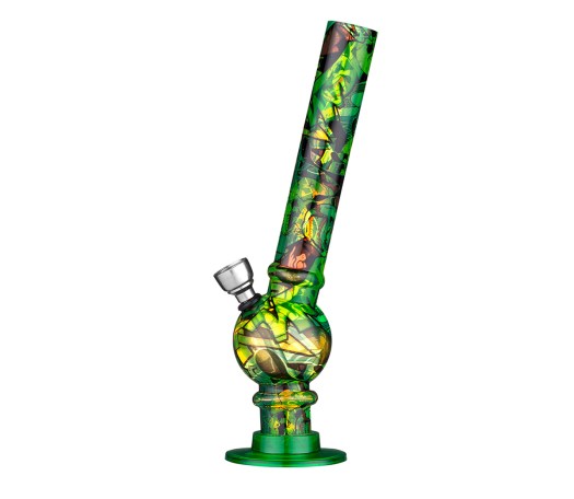 Graffiti Acryl Bong Green 23 cm