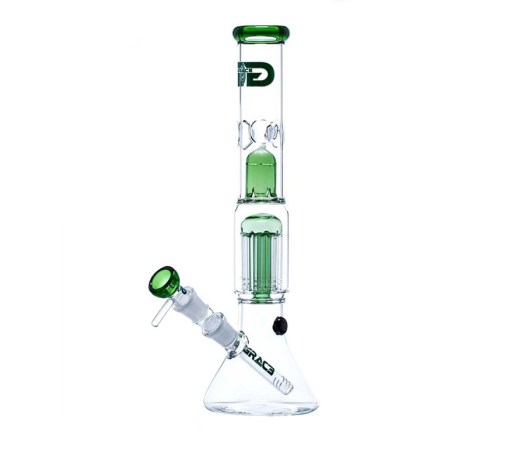 Green Beaker Grace Glass Percolator Bong - www.waterpijp-bong.nl