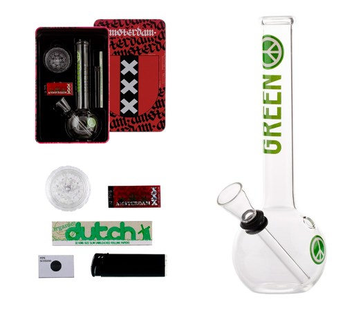 Greenline Amsterdam Giftset - 6 delige Cadeaubox - Waterpijp-bong.nl