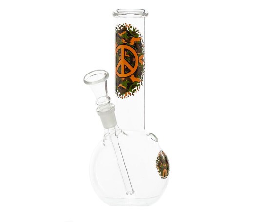 Greenline Camo Peace Bong Compact - Waterpijp-bong.nl