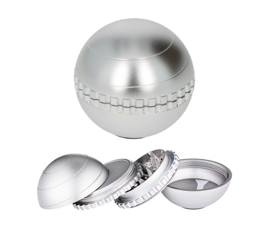 Gyro Metal Ball Grinder - 4 parts - Chrome